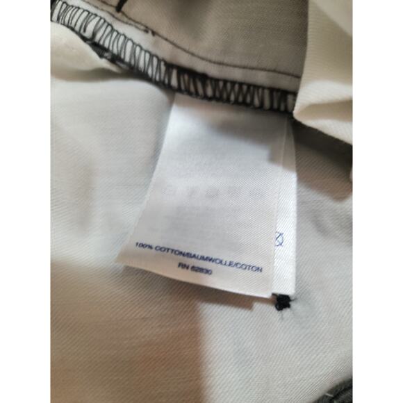 Lands End Pants Mens 42 X 28 Gray Pleated Chino Khaki - Picture 3 of 11